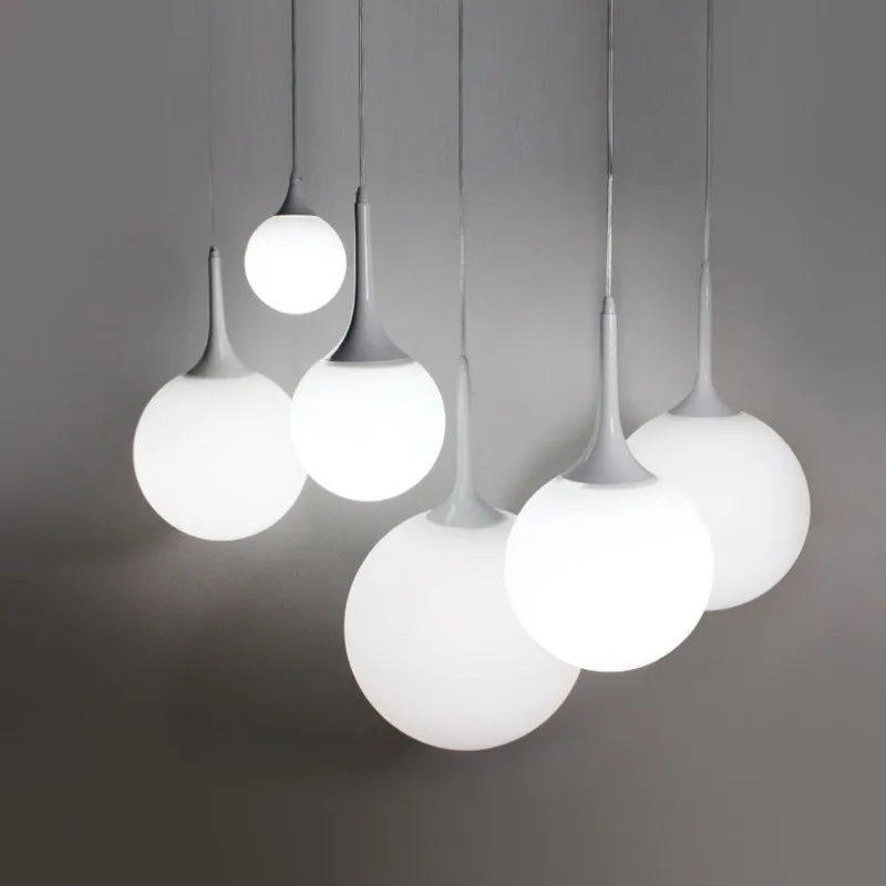 Современный минималистичный стеклянный подвесной светильник s лампа для