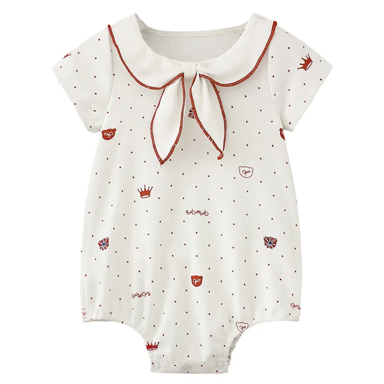 

Girl Rompers Summer Cartoon Print Short Sleeve Bodysuits 2020 High Quality Cotton Toddler Baby One-Pieces Kids Girl Clothes New