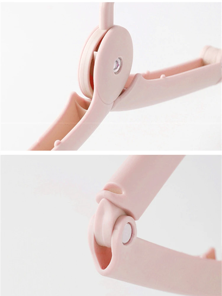 

B-LIFE Folding Coat Hanger Plastic Portable Travel Clothes Hangers Outdoor Windproof Skirt Hook