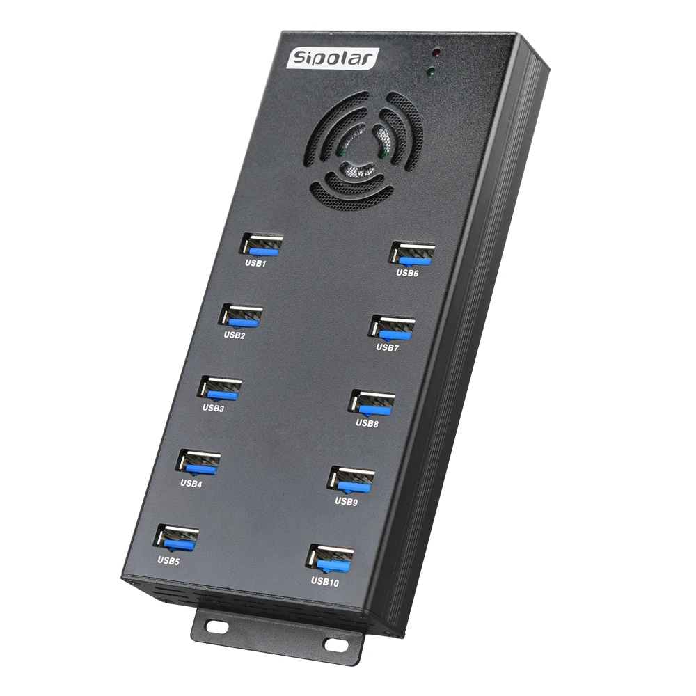 Зарядный концентратор Sipolar, 120 Вт, 10 портов, usb 3,0, 5 Гбит/с