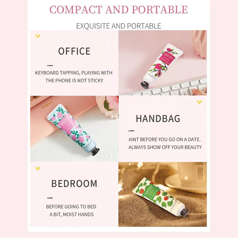 

Plant Extract Fragrance Moisturizing Hand Cream Hand Massage Lotion Repair Anti-Cracking High-Grade Nourishing Hand Care