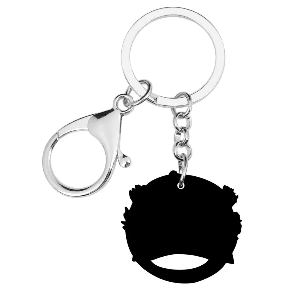 WEVENI акриловые рождественские Санта Клаус Лось Олень Снеговик ключи цепочки