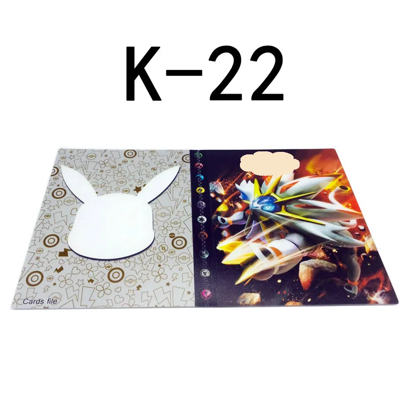 K22 Мультфильм Аниме Карманный Монстр Пикачу 240 шт. держатель Альбом игрушки Коллекция Покемон карты Альбом топ для детей подарок - Цвет: K22