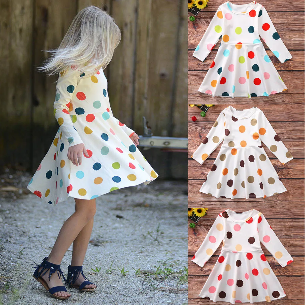Детские платья для маленьких девочек Платье принцессы отдыха с длинными