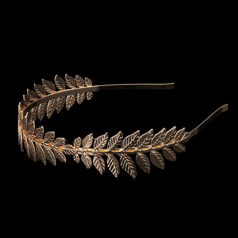 

Vintage Women Goddess Leaf Headband Headdress Hair Band Crown Wedding Chic 97QF