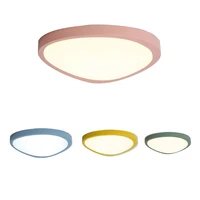 ultra thin 5cm mango style colorful led ceiling lamp creative geometry macaron ceiling lights for kindergarten childrens room
