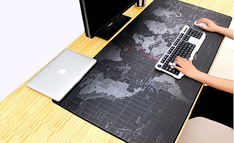 

YMY Anti-skid Large Mouse Pad Big Mouse Mat Computer Mousepad Rubber Surface World Map Desk Mat