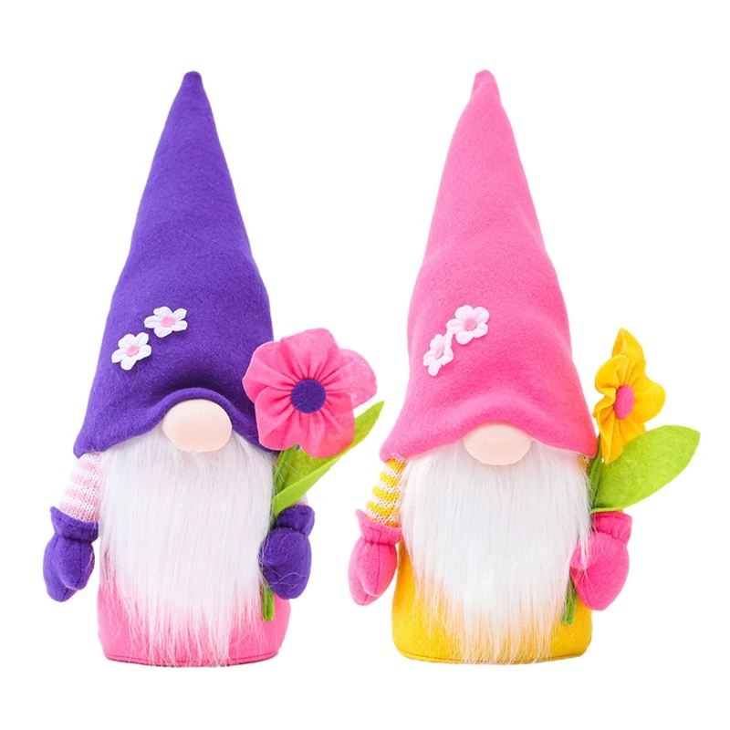 

Mother's Day Gnome Swedish Nisse Tomte Elf Dwarf Farmhouse Tiered Tray Decor Home Household Ornaments