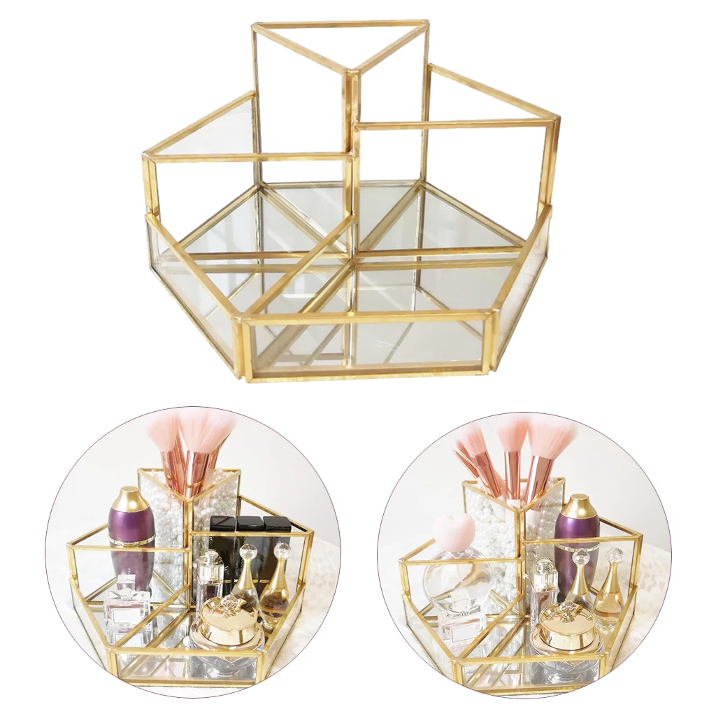 

Multifunction Cosmetic Storage Box Makeup Brush Organizer Transparent Stationery Bathroom Accessories Pen Holder Case