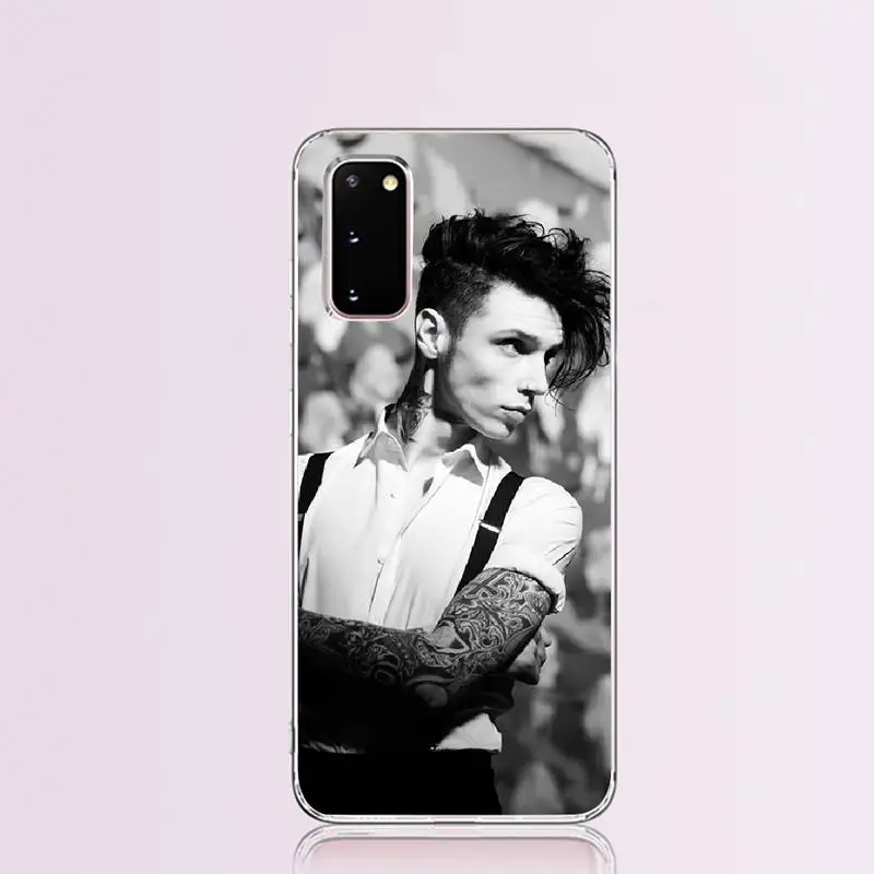 NBDRUICAI Andy Biersack Veil Brides BVB Soft black Phone Case for Samsung S9 plus S5 S6 S7 edge S8 S10 | Мобильные телефоны и