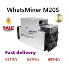 Майнер WhatsMiner M20S 65THs ASIC MINER BTC Bsv с блоком питания лучше, чем M21S Antminer S9 T9 + T17 M3 M21S Innosilicon T2T T3 E9