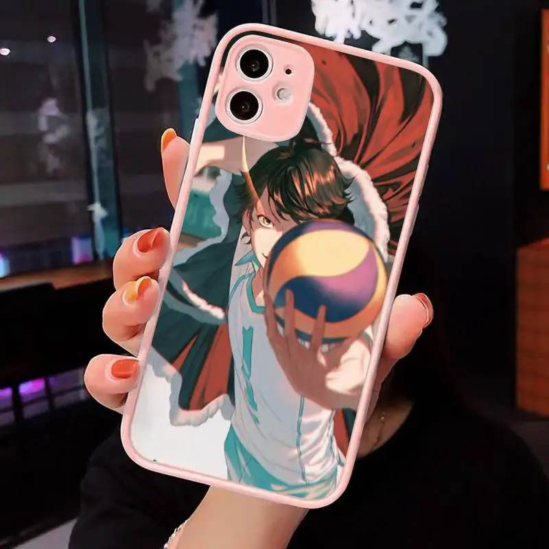 

anime Haikyuu Oikawa Phone Cases matte transparent For iphone 7 8 11 12 plus mini x xs xr pro max cover