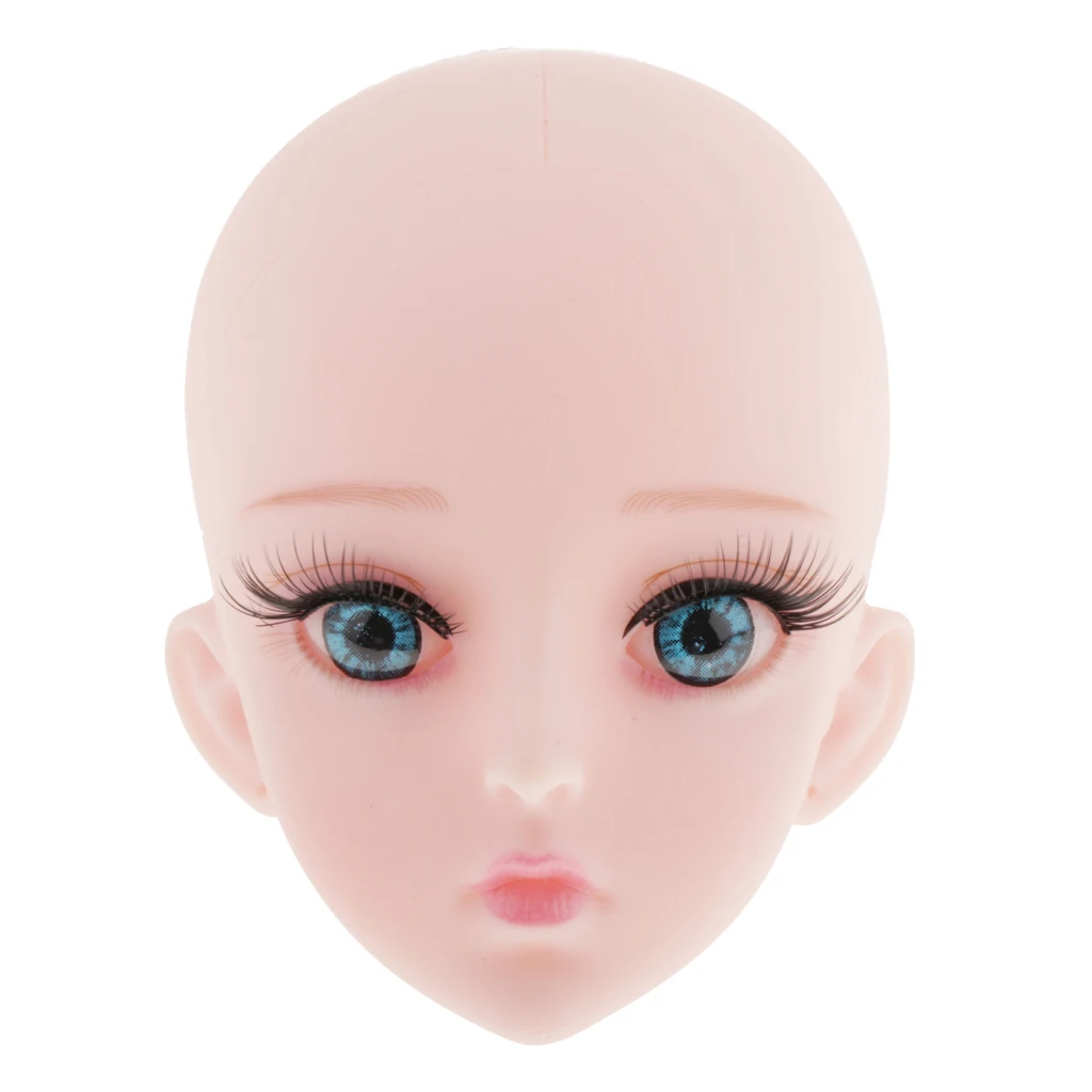 

1/3 Ball Jointed Dolls Head Mold with 4D Eyes DIY for BJD Doll Accessory