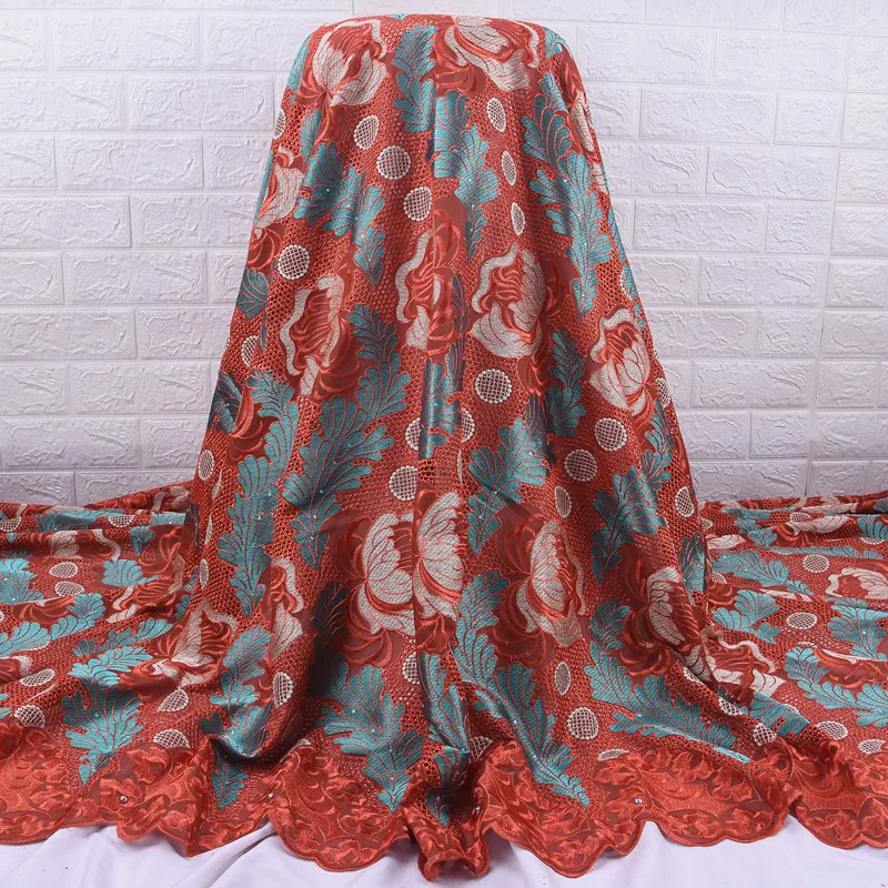 

Zhenguiru High Quality Blue Swiss Voile Lace Fabric 100% Cotton African Fabric Flowers Embroidery Nigeria Fabric For Party A2116