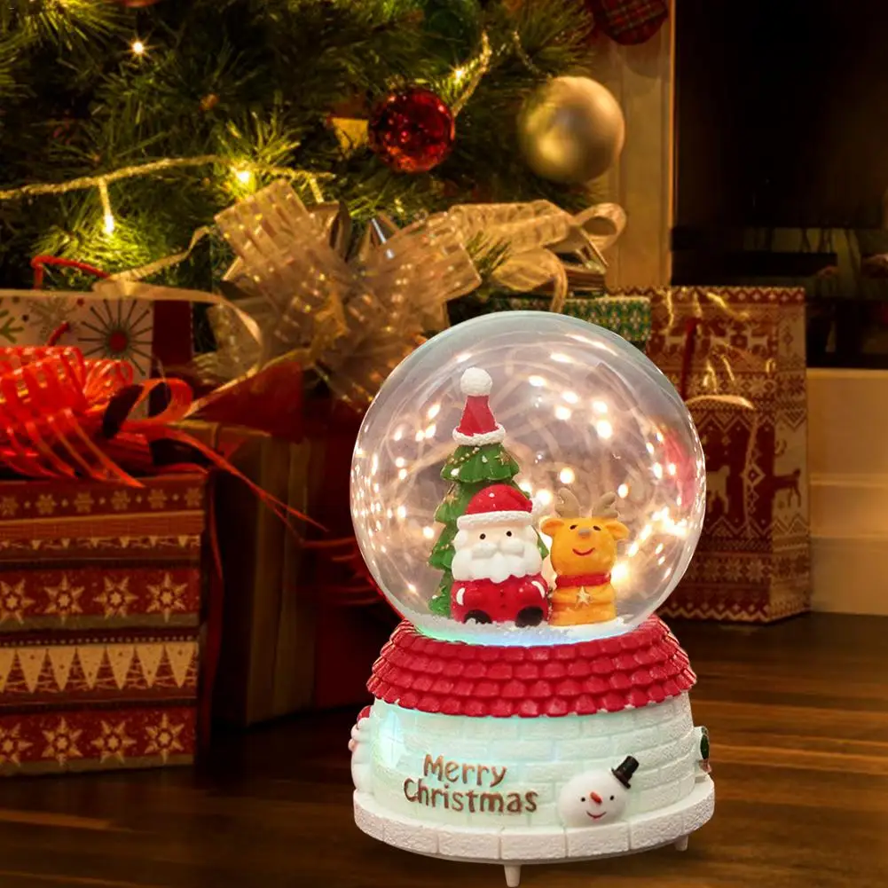 Новые снежные шары музыкальные с танцами снежинки ручной работы водный шар