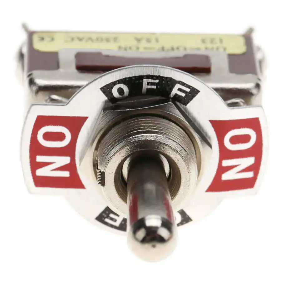 Запирающий Переключатель Switch ON-OFF-ON кратковременный переключатель SPDT 3-Pin 12 мм 15A