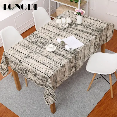 Скатерть TONGDI в стиле ретро классическое холщовое водонепроницаемое