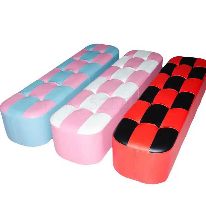 Длинный кожаный стул для дошкольного обучения детей чтения в магазине скамейки