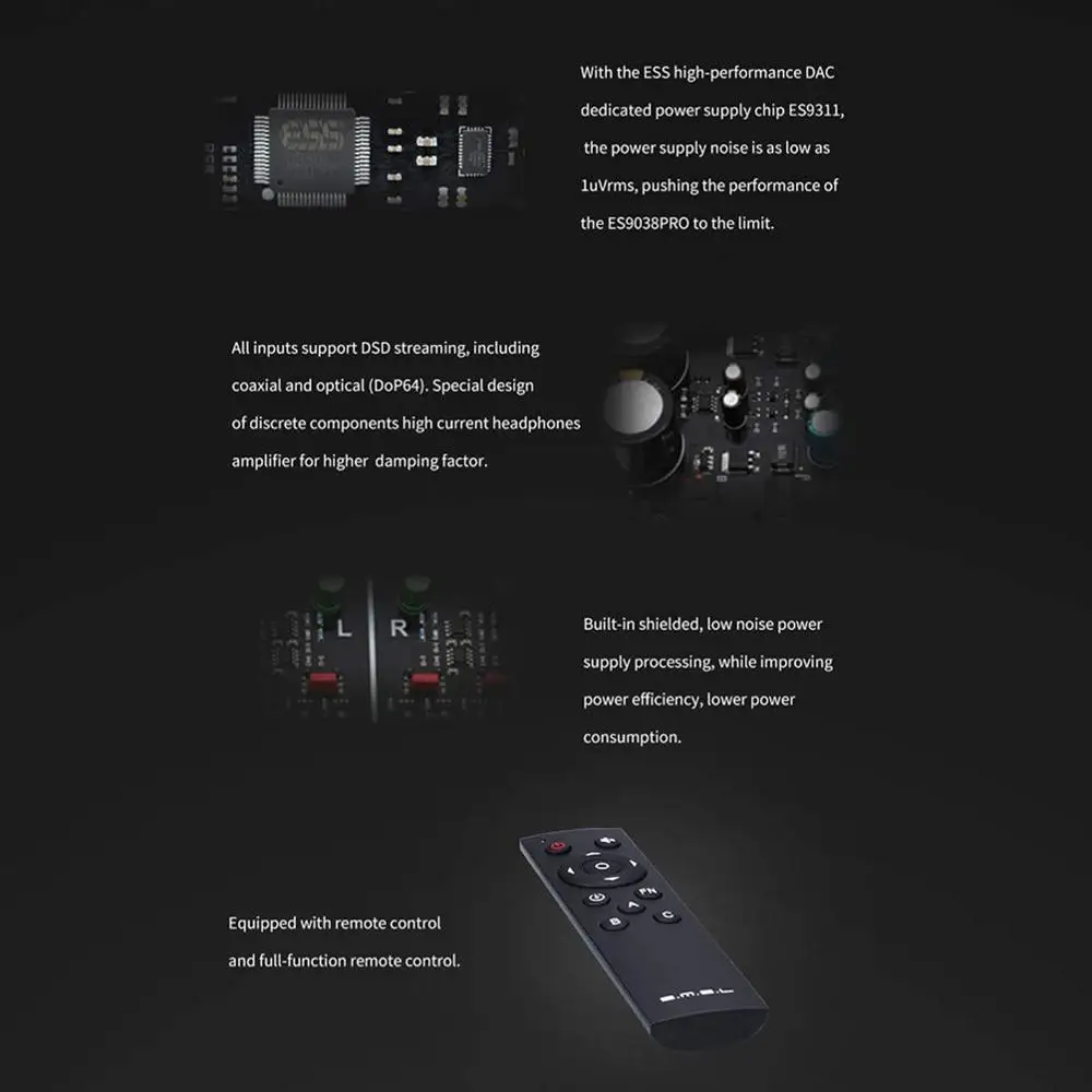 SMSL M500 MQA декодер ES9038PRO ES9311 XMOS XU 208 32bit 768kHz DSD512 Hi Res аудио DAC усилитель для наушников