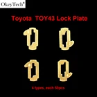 Okeytech 200 шт.лот TOY43 тростниковая пластина для Toyota Camry Corolla автомобильные блокировочные аксессуары no.1.3.4 с пружиной в подарок