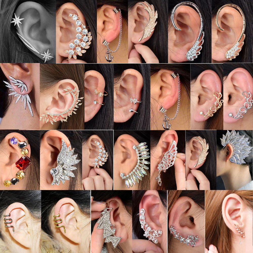 1 шт. стимпанк Обёрточная бумага клип на Кафф обувь с украшением в виде кристаллов