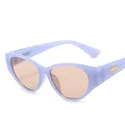 Очки солнцезащитные женские асимметричные, винтажные брендовые дизайнерские солнечные очки кошачий глаз в стиле ретро, для вождения, 1 шт.