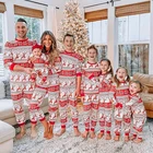 Пижама, Рождественская семейная Пижама 2021, подходит для взрослых, женщин, мамы, детей, пижамы, одежда для отца, мамы, дочки, сына, пижамы, комплект одежды