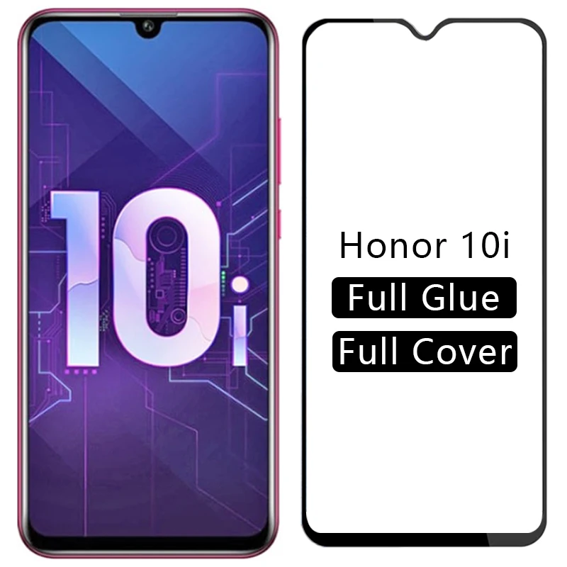 

case on honor 10i cover tempered glass screen protector for huawei honor10i honer onor hono 10 i i10 protective phone coque bag