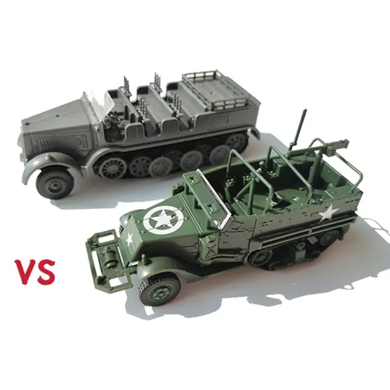 

1/72 M3 Half Track Armored Vehicle 4D Assembly Military Model Children Toy