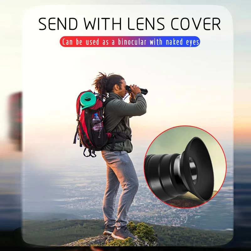 

HD 14X - 45X Telephoto Zoom Len,Dual Focus Optics Monocular Telescope for Smartphone Long-Distance Phone Lens