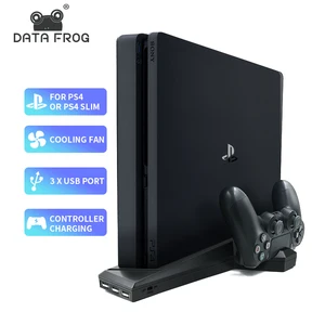 Вентилятор охлаждения джойстик Зарядка для PS4 PS4 Slim Pro игровая вертикальная подставка с двойным контроллером зарядная станция для Sony Playstation 4
