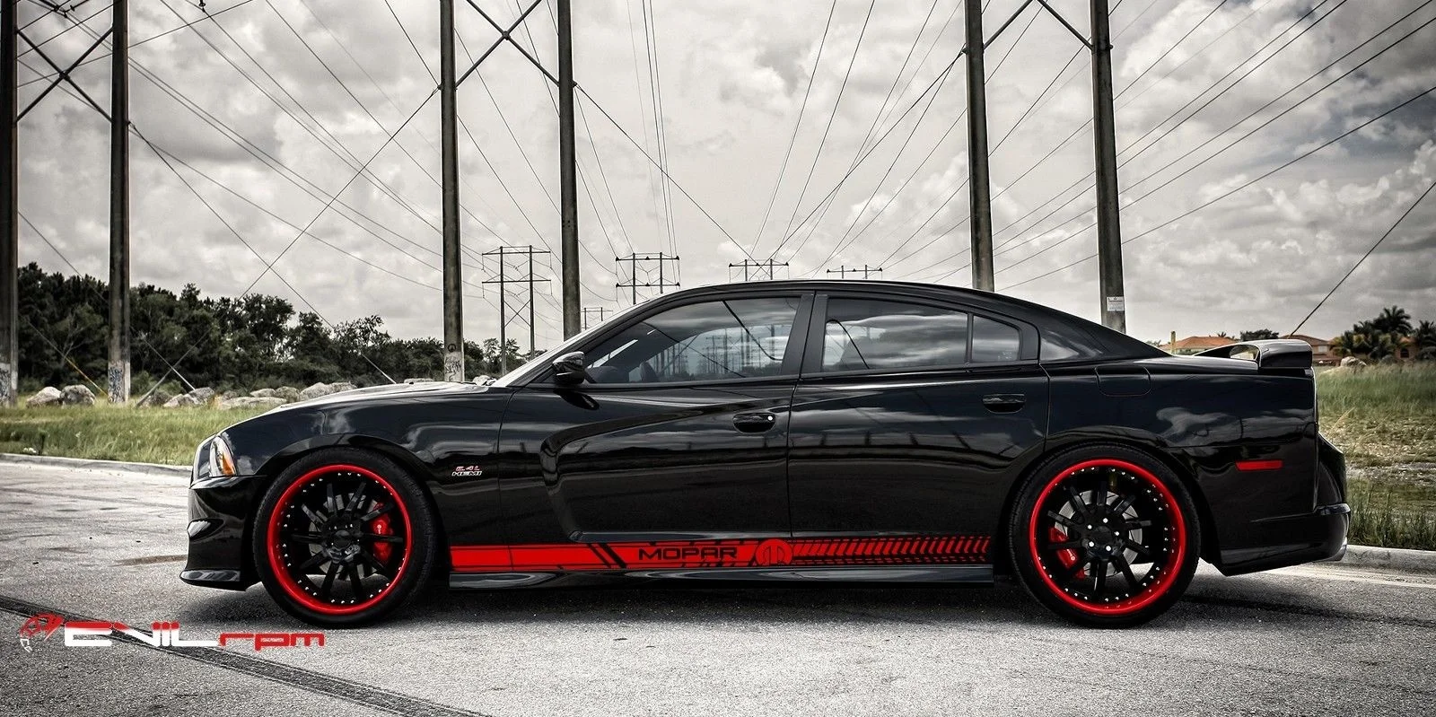 Для 1 набора/2 шт боковая полоса Наклейка для Dodge CHarger HEMI mopar гоночное крыло гриль