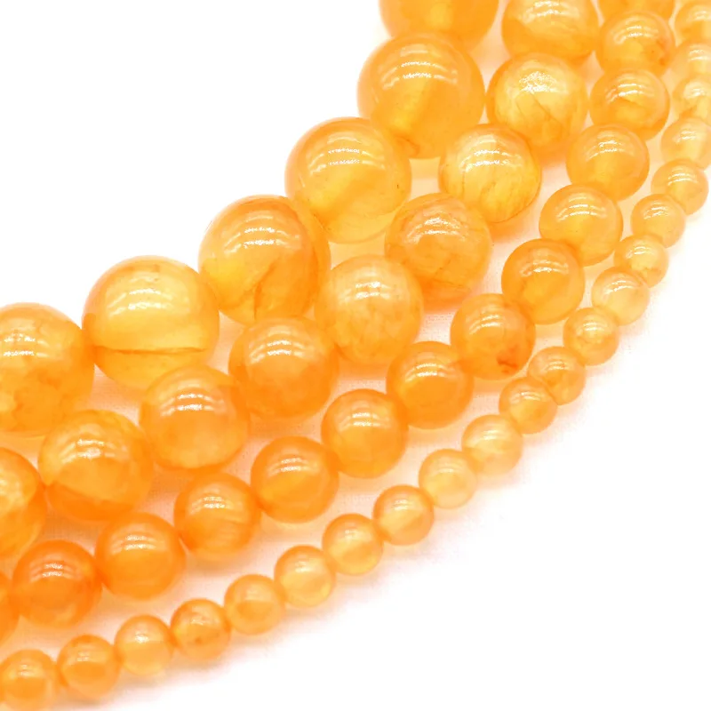 Бусины Из Натурального халцедона диаметром 15 дюймов 4/6/8/10 мм | Украшения и