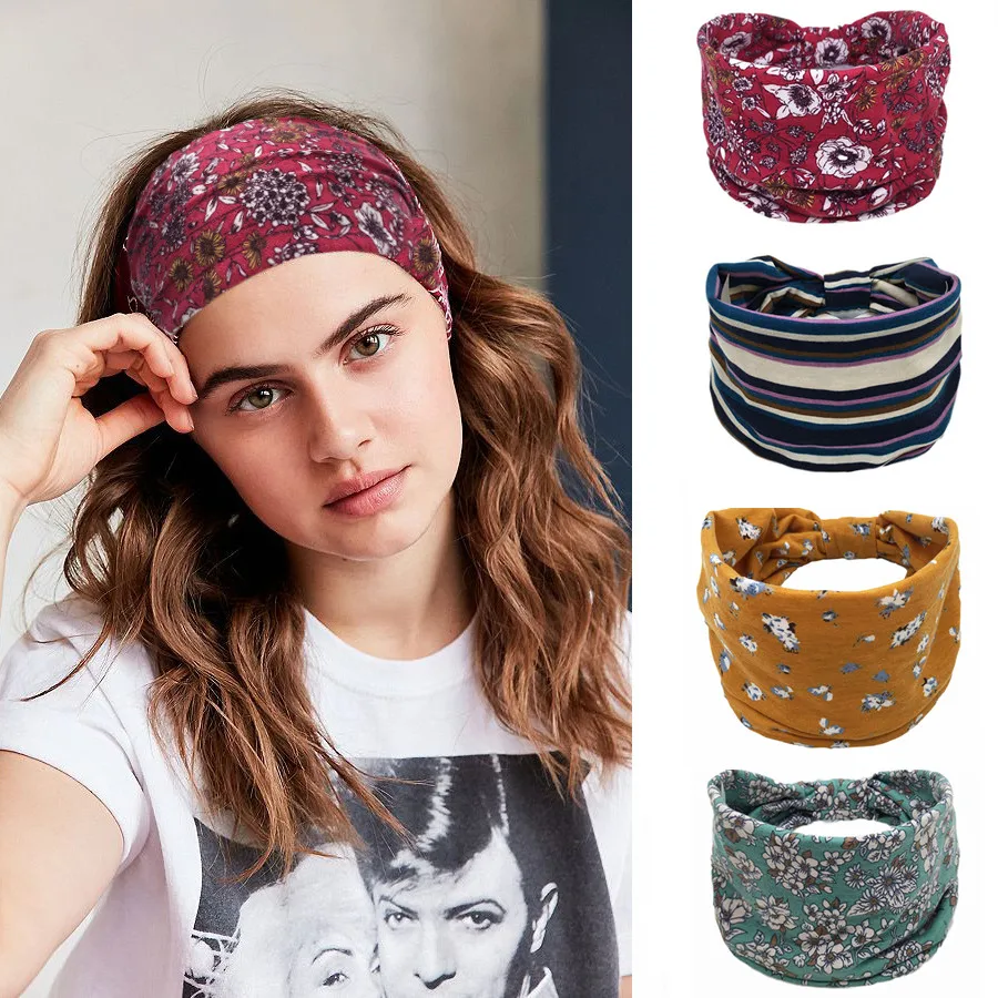 Головной убор с леопардовым принтом в богемном стиле |