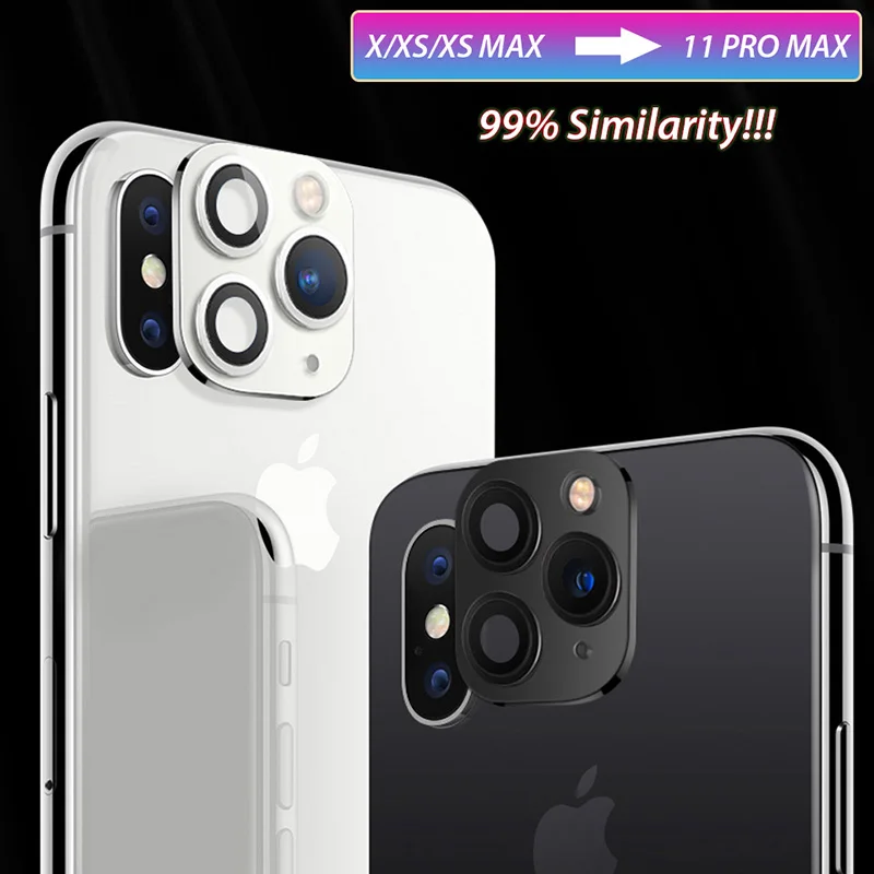 Для iPhone XR X XS Max объектив камеры поворот до 11 Pro чехол задняя линза вторая Замена