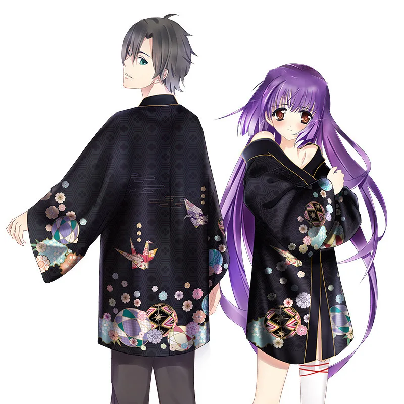 

Anime Demon Slayer Cosplay Yukata Tanjiro Animation Exhibition Sword Art Online Cosplay Women/Men Summer Game Costume COS Jacket