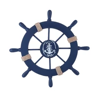 mediterranean ship rudder decoration nautical boat wheel helm wooden craft home decoration accessories
