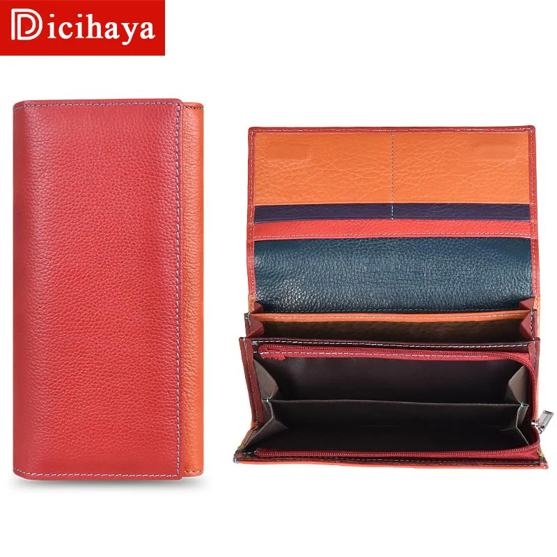 Женский кошелек роскошный брендовый длинный женский клатч из натуральной кожи