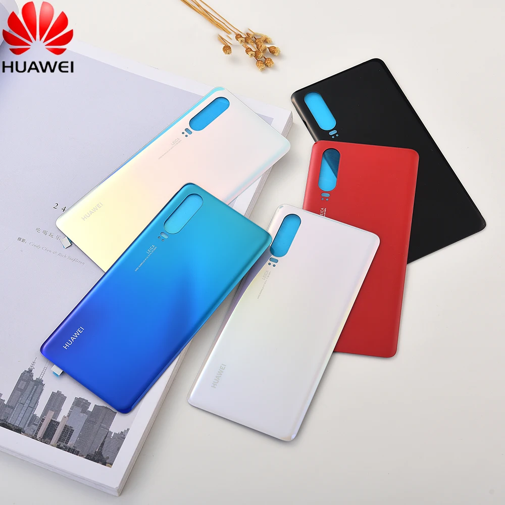 Задний корпус телефона Huawei P30 Pro стеклянная крышка батарейного отсека с логотипом