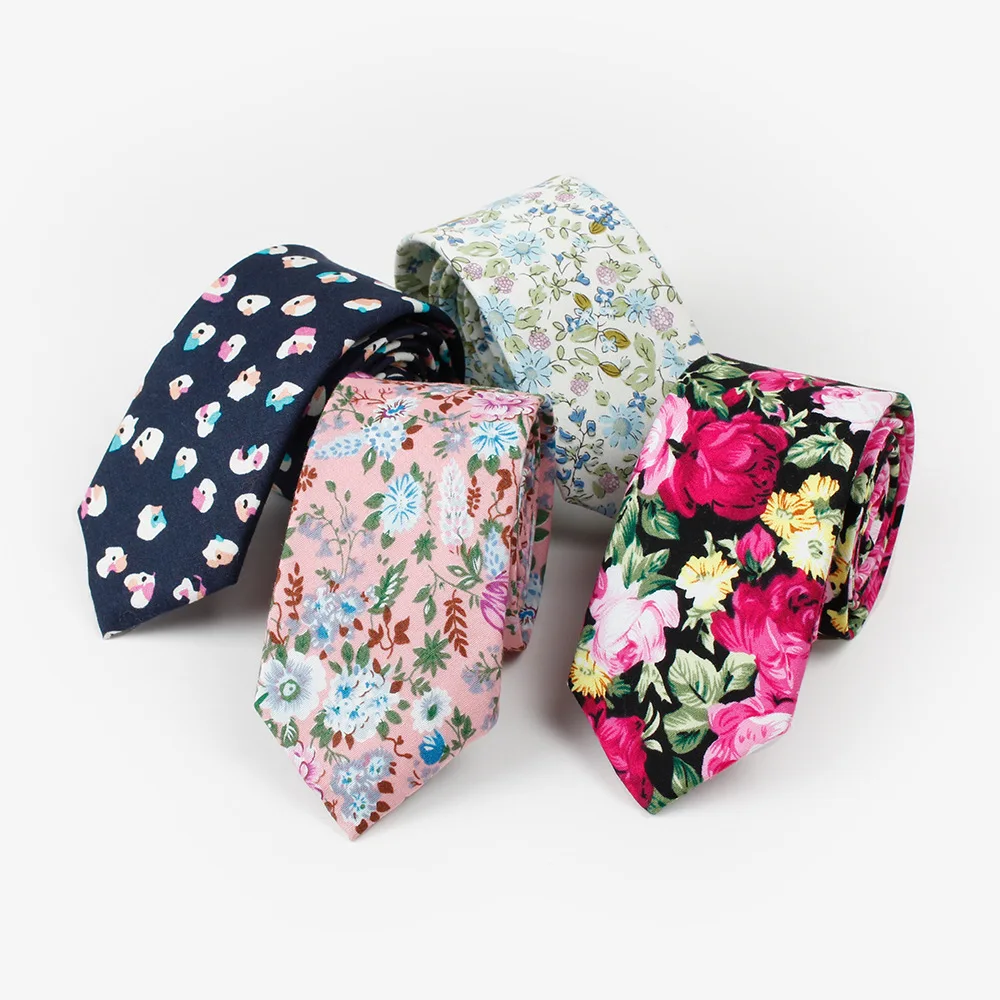 

Linbaiway повседневные мужские галстуки с цветочным рисунком, тонкие галстуки для деловых встреч, свадеб, мужские галстуки 6 см, индивидуальный ...