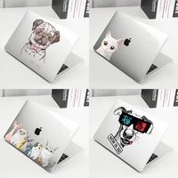 cartoonanimal crystal hard cover case for macbook pro 13 15 air 11 12 inch 2020 a2338 a2251 a1932 a1466 a2179