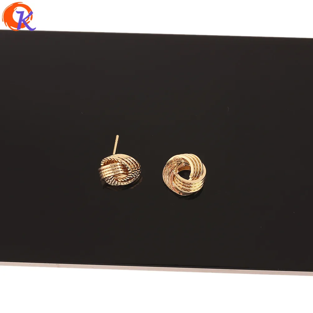 

Cordial Design 20Pcs 14*14MM Fashion Jewelry/Stud Earring/DIY Making/Winding Type/Genuine Gold Plating/Trendy Earrings For Women
