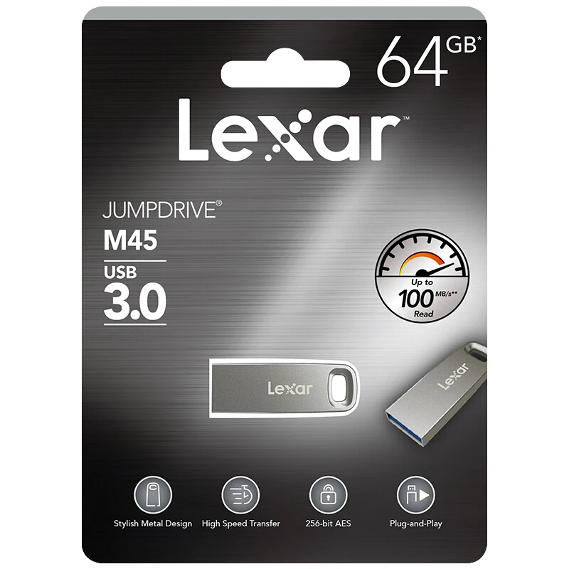 Lexar USB флэш накопитель 3 0 32 Гб 64 ГБ высокоскоростной металлический U диск 128 ручка