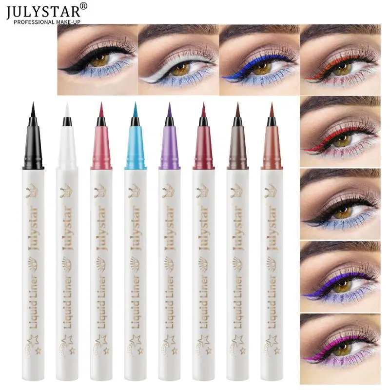

8 Color Liquid Eyeliner Quick-drying Waterproof Long Lasting Non-smudge Eye Liner Pen Sexy Charming Eye Makeup Beauty Cosmetics