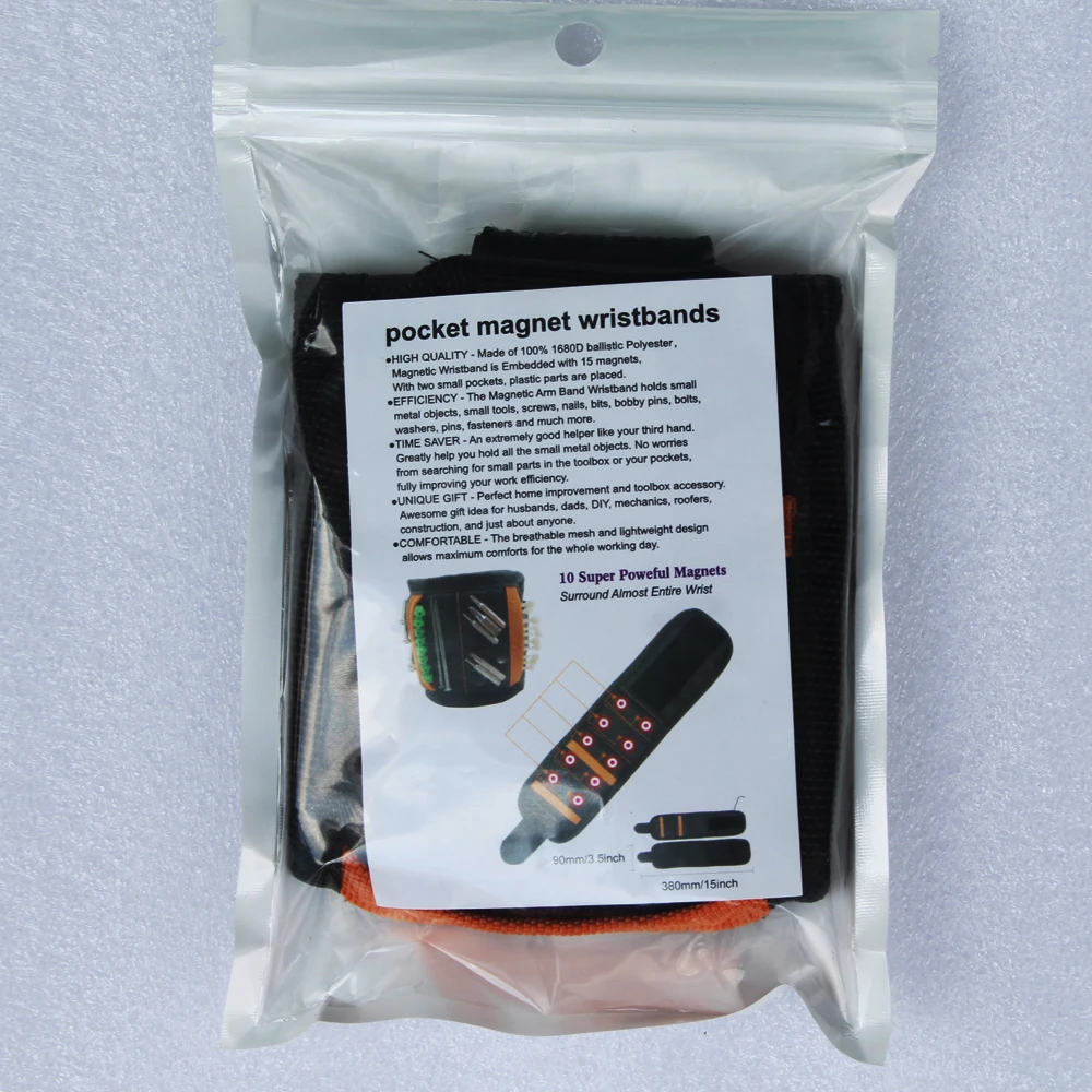 Магнитный браслет из полиэстера портативный держатель для инструментов ремень
