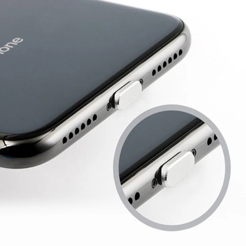 dust plug for iphone 13 pro max 11 12 xr x xs 8 7 plus airpods case metal power plug protector mobile phone accessories free global shipping