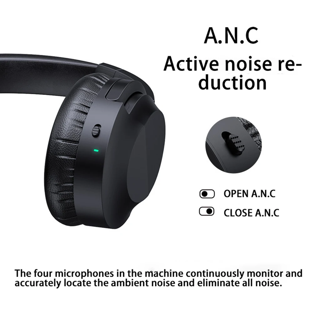 

Denon Super HIFI Bluetooth 5.0 Headphones TWS Microphone Wireless Headset Noise Reduction Deep Bass 3D-Stereo 60h For Mobile PC