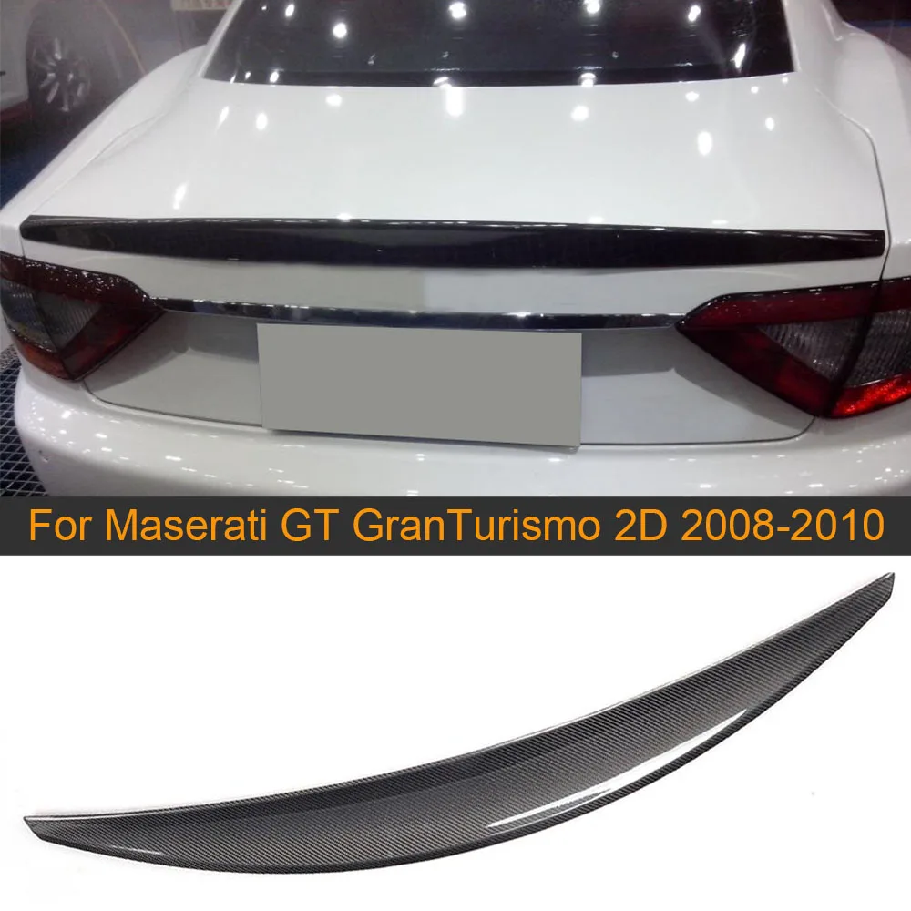 Углеродное волокно задний багажник спойлер крыло для Maserati GT GranTurismo Coupe 2D плоский