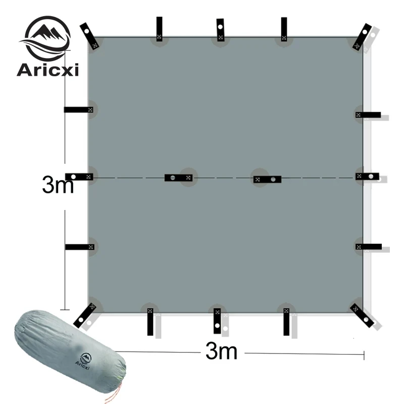 ARICXI 15D с силиконовым покрытием нейлон ultraight брезентовое укрытие открытый тент