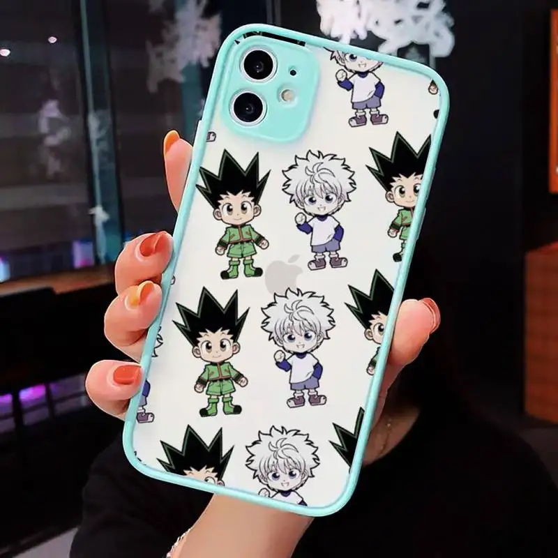 

Hisoka Anime Hunter X hunter Cute Phone Cases matte transparent For blue iPhone 7 8 x xs xr 11 12 pro plus max mini Clear Funda
